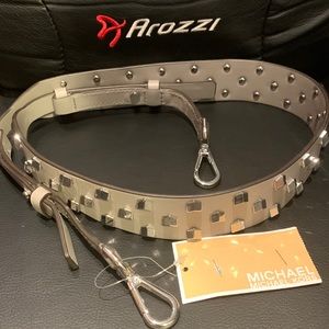 Michael Michael Kors Faceted Stud Guitar Strap